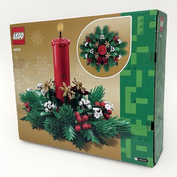 Lego Christmas Table Decoration 40743 New factory sealed Red Candle Holiday - Picture 2 of 6